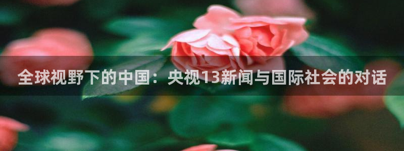 nba网站直播jrkan：全球视野下的中国：央视13新闻与国际社会的对话
