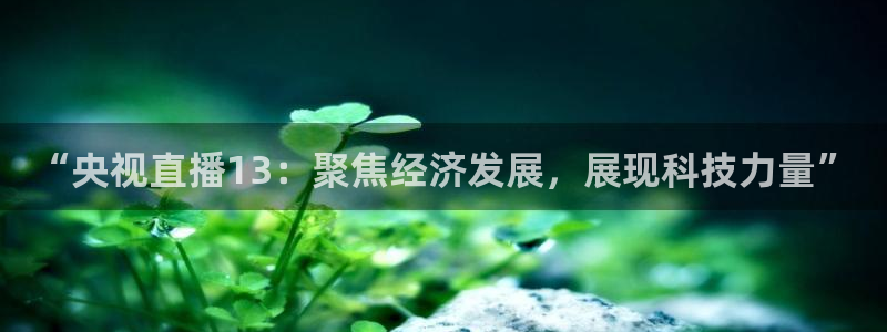 jrkan体育直播：“央视直播13：聚焦经济发展，展现科技力量”